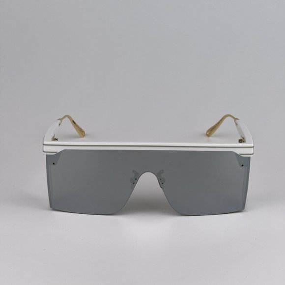 Dior DIORCLUB M1U 51A4 BRAND NEW Sunglasses White Mirror Unisex Oblique Mask - Picture 7 of 13